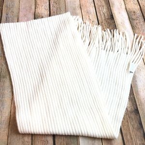 CHARTER CLUB White Fringe Scarf